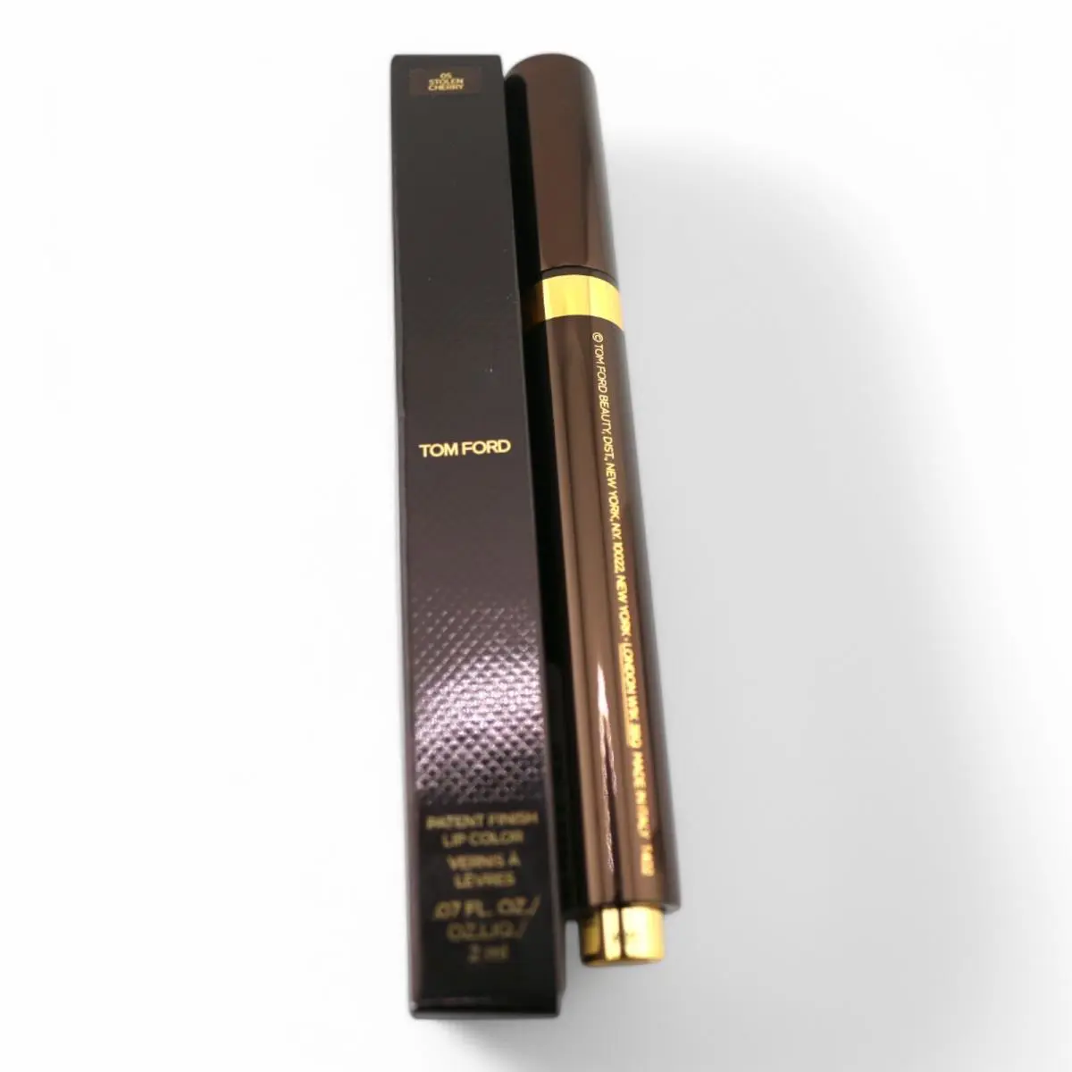 Tom Ford Patent Finish Lip Color Stolen Cherry .07 oz 2ml Luxury Glossy Lip Tint