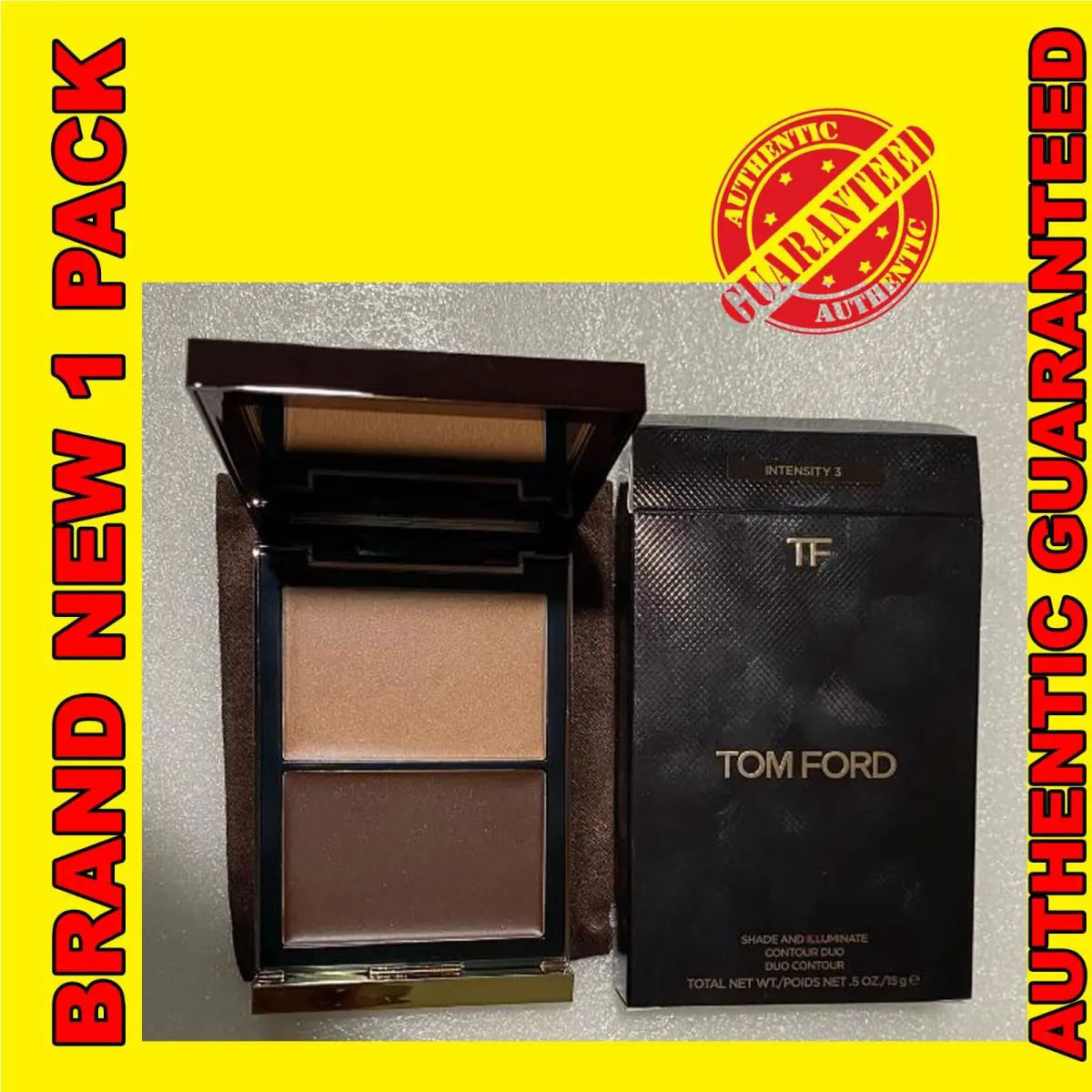 Tom Ford Shade and Illuminate Contour Duo Intensity 3.0 0.5oz Full Size -new