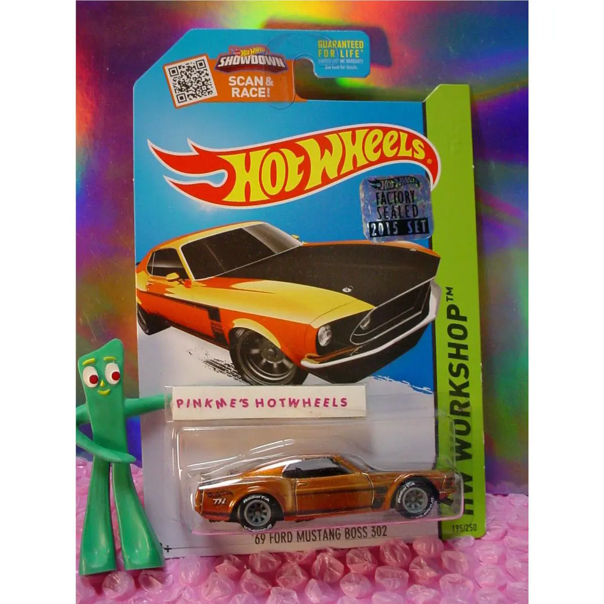 2015 Hot Wheels Super Treasure Hunt `69 Ford Mustang Boss 302 ∞lgt Brown∞factory