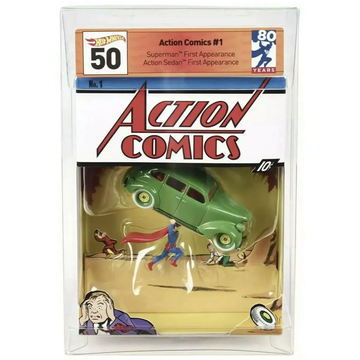 Sdcc 2018 Mattel Hot Wheels Exclusive DC Superman Action Comics 1 Die Cast Car