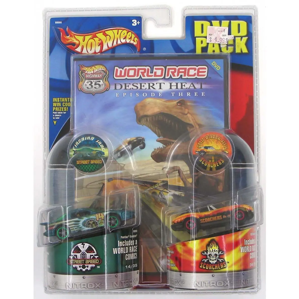 Highway 35 World Race Firebird Iroc `63 Corvette Dvd Pack Hot Wheels