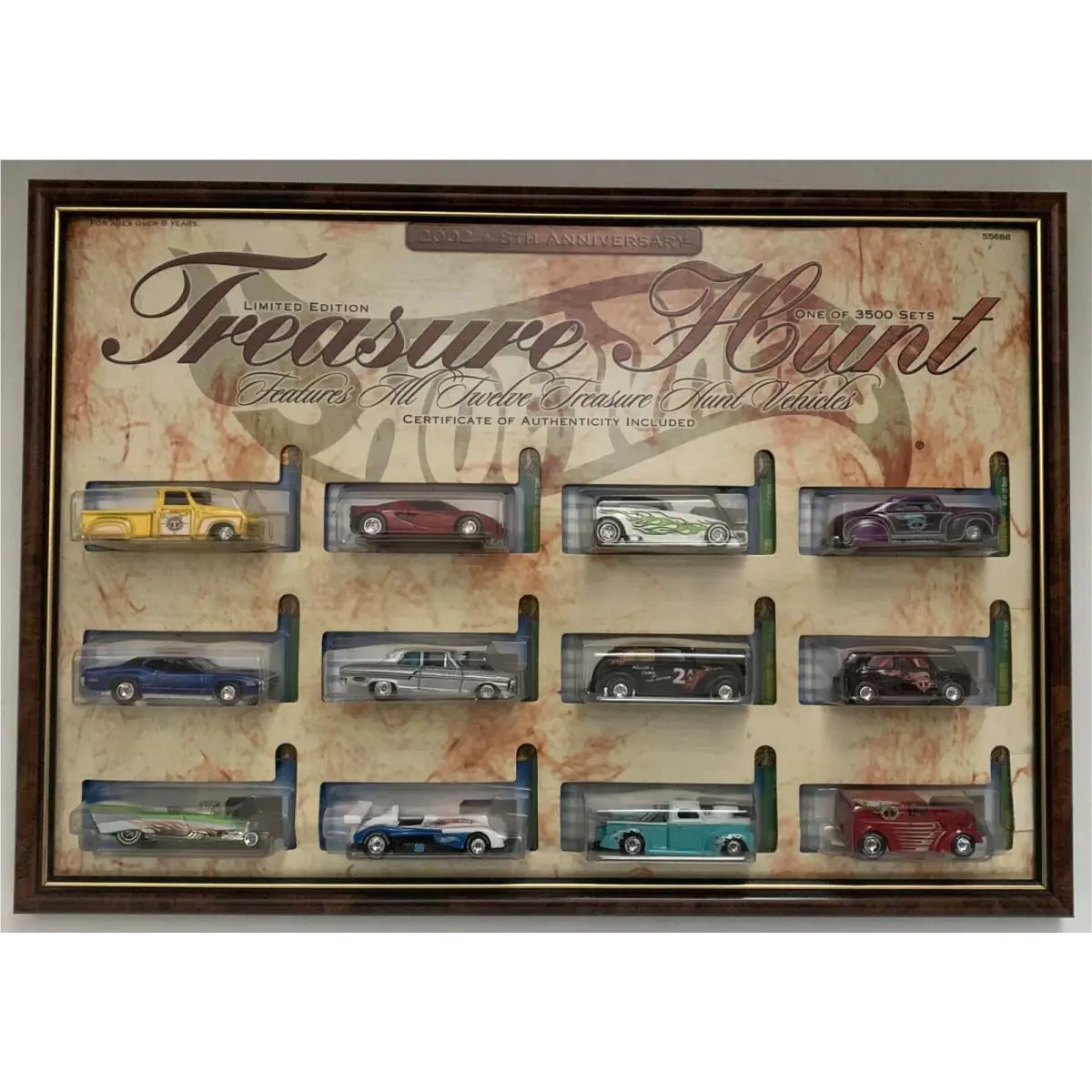 2002 Hot Wheels Treasure Hunt Set Limited Edition 1 Of 3500