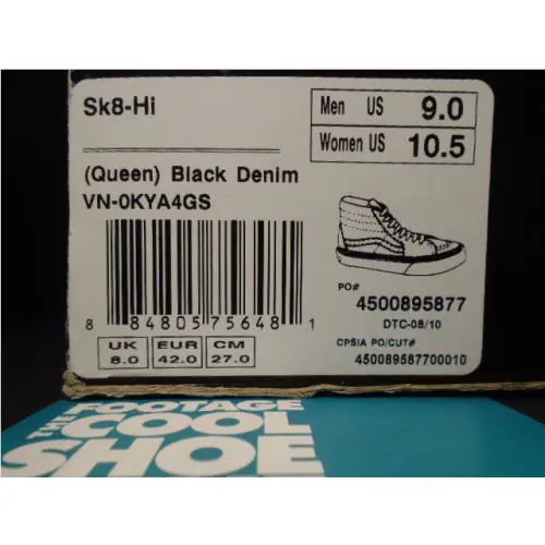 Vans shoes - VANS Sk8-Hi - VN-0KYA4GS - Black 7