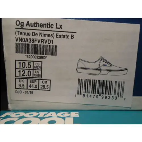 Vans shoes - Vans OG Authentic LX - Authentic - VN0A38FVRVD1 - Blue 7