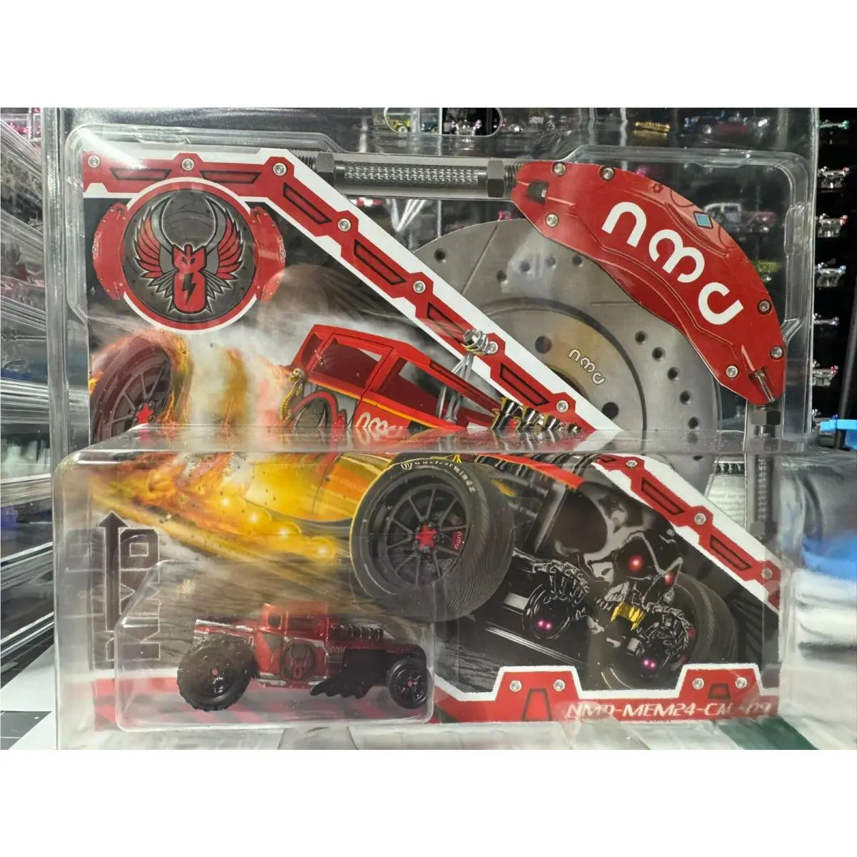 1:64 Hot Wheels Custom Nuclear Mindz Design 2024 Membership Boneshaker Limited