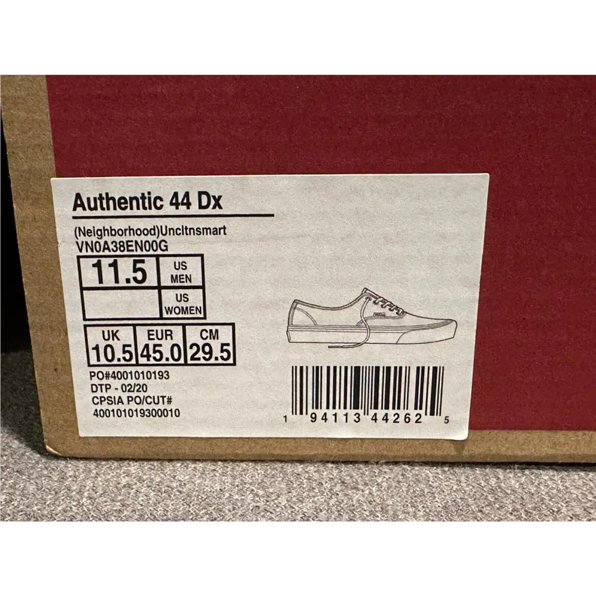 Vans shoes - Authentic 44 Dx - Authentic - Gray 13