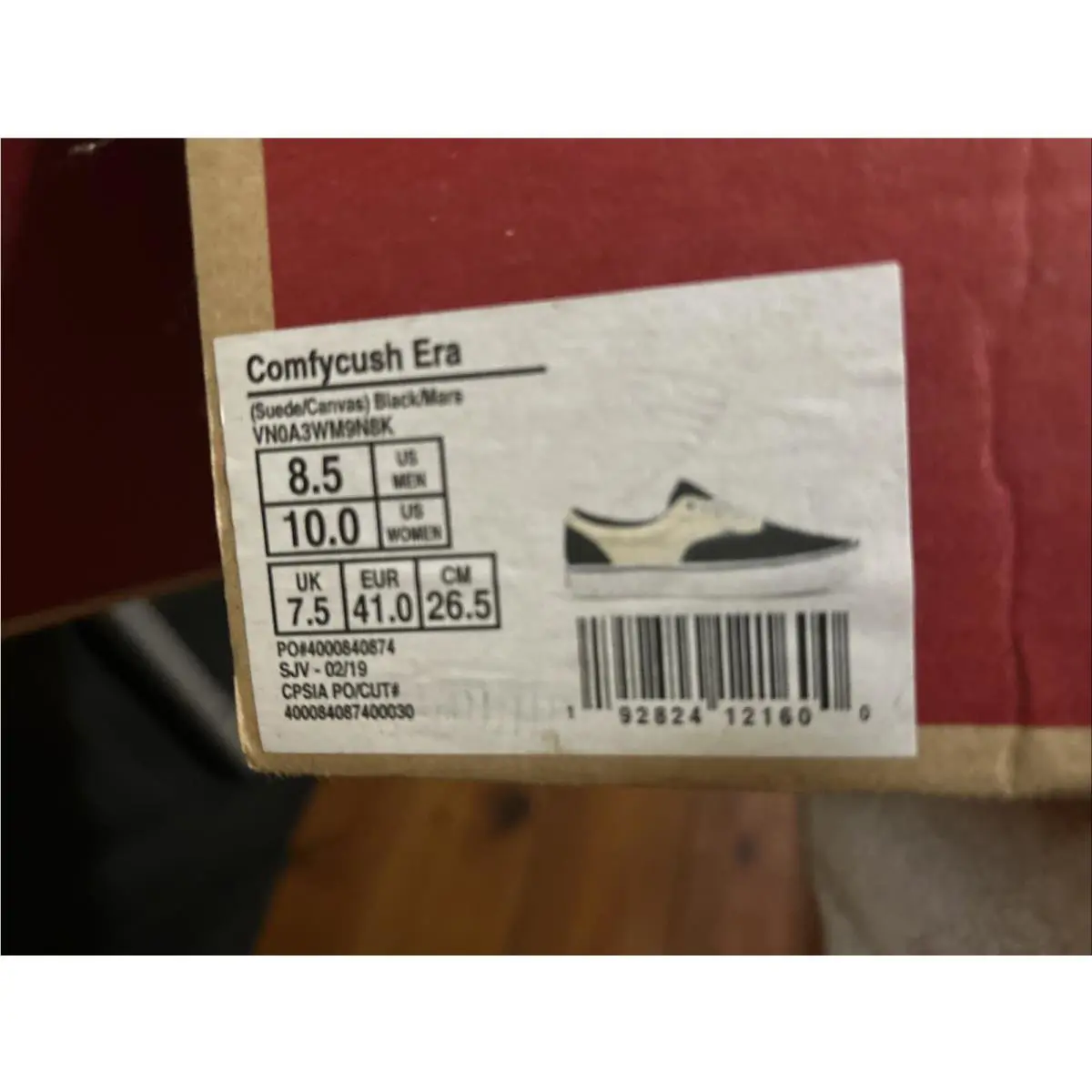 Vans shoes - Vans Era ComfyCush - Era ComfyCush - VN0A3WM9N8K - Black/Marshmallow 1