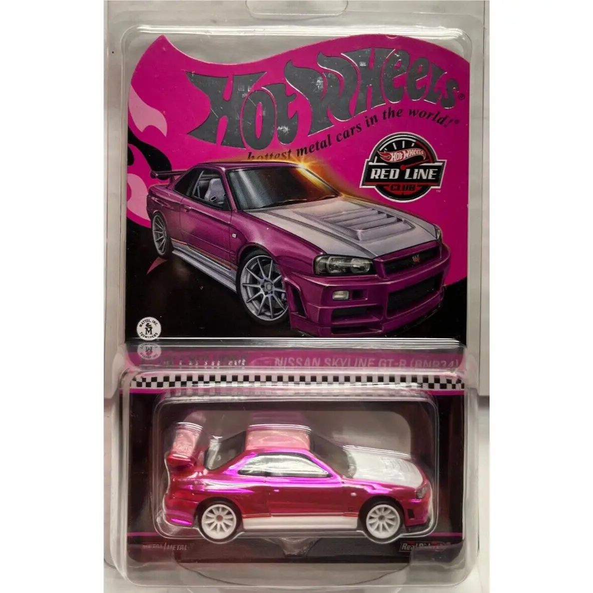 Hot Wheels 2023 Red Line Club Rlc Pink Party Nissan Skyline Gt-r BNR34