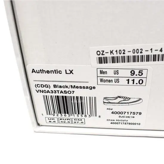 Vans shoes - VANS Authentic LX - Authentic - Black 10