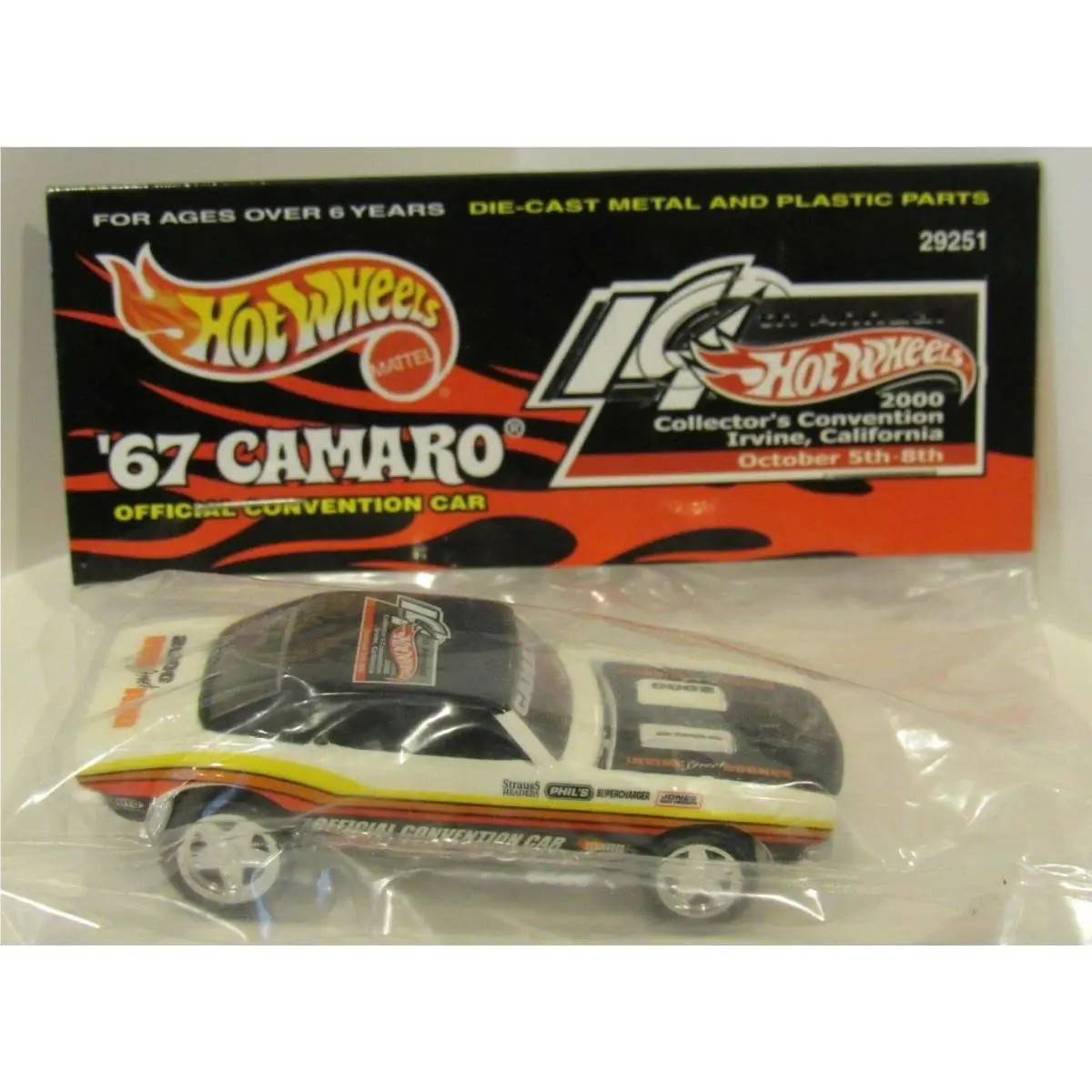 Hot Wheels 14th Convention `67 Camaro Finale/ticket Car Irvine Street Burner PC5