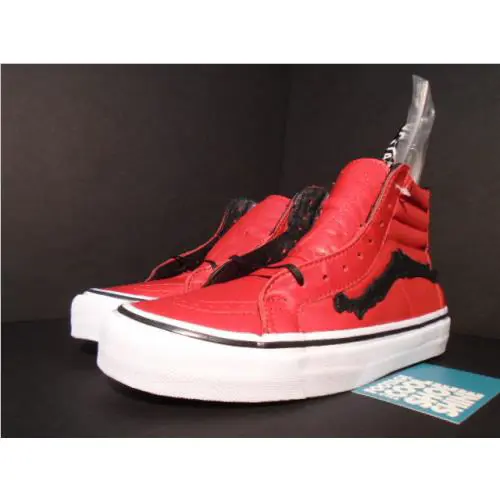 Vans shoes - Vans Sk8-Hi Reissue Zip LX - VN-0ZSJG3S - Red 2