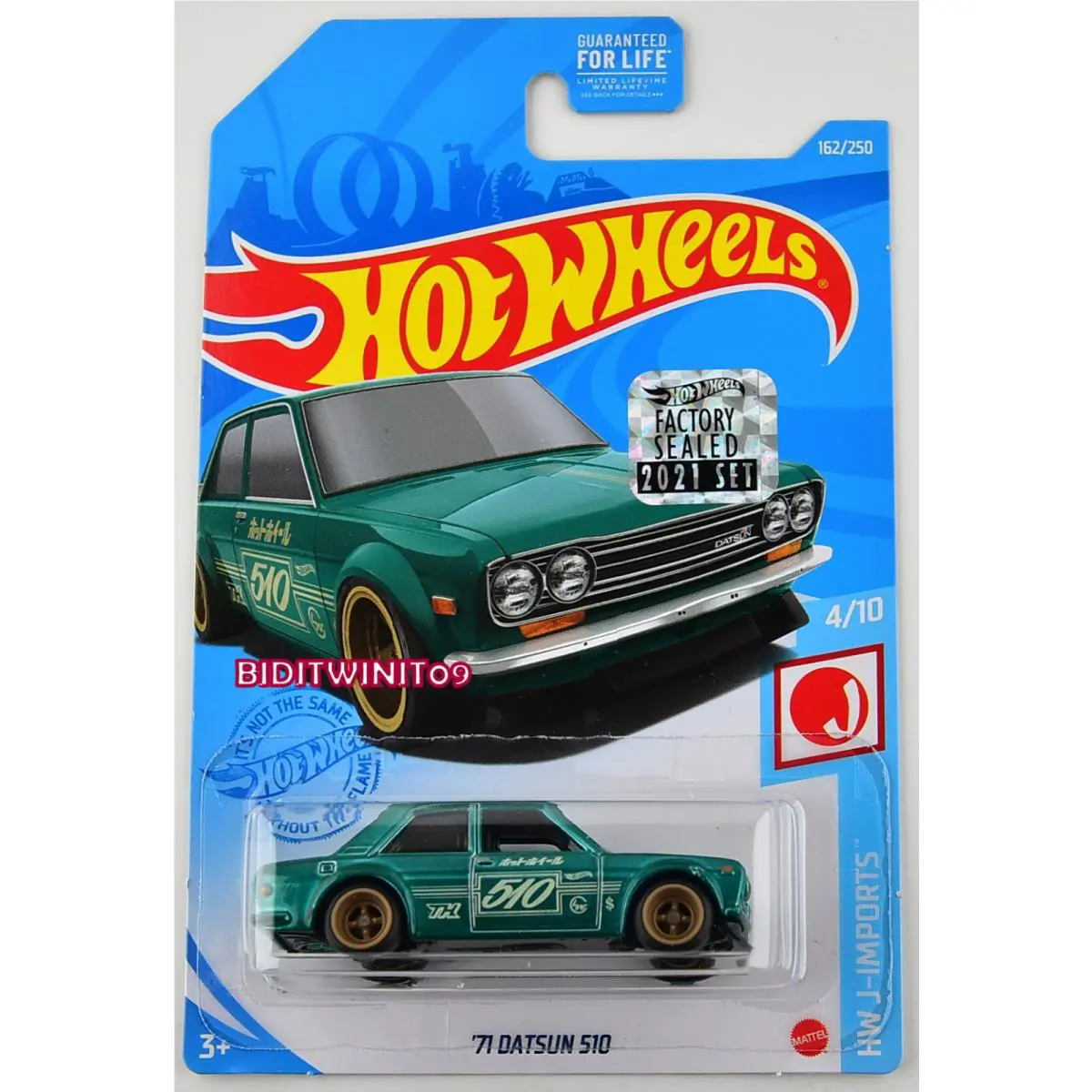 Hot Wheels 2021 Super Treasure Hunt `71 Datsun 510