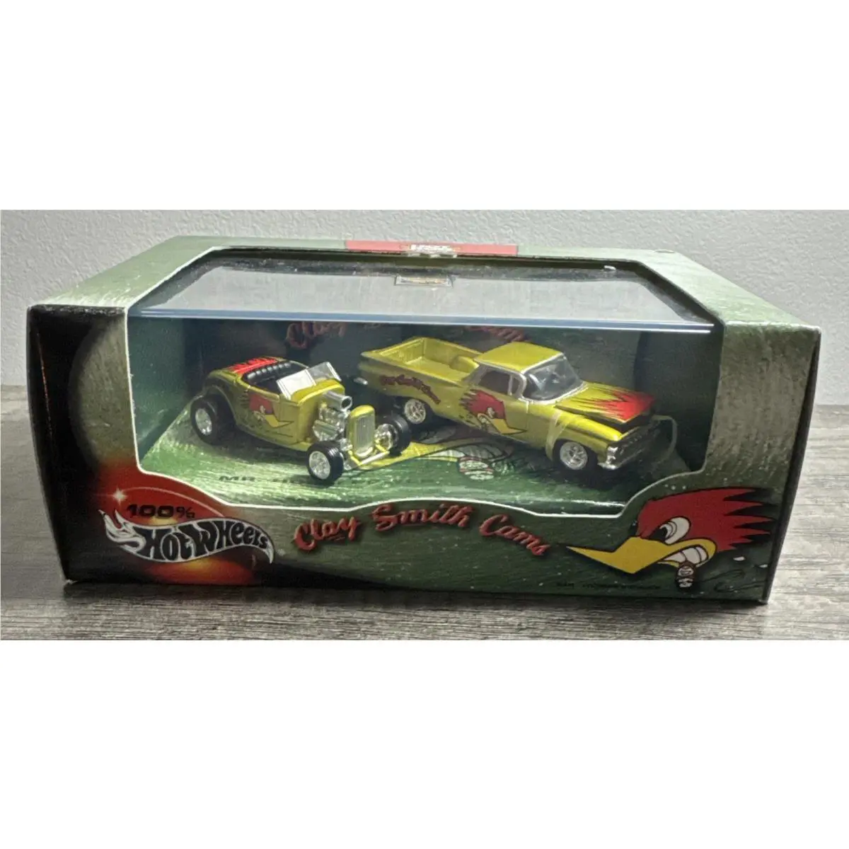 Vintage 2000 2-Car Box Set Hot Wheels Clay Smith Cams Box 1