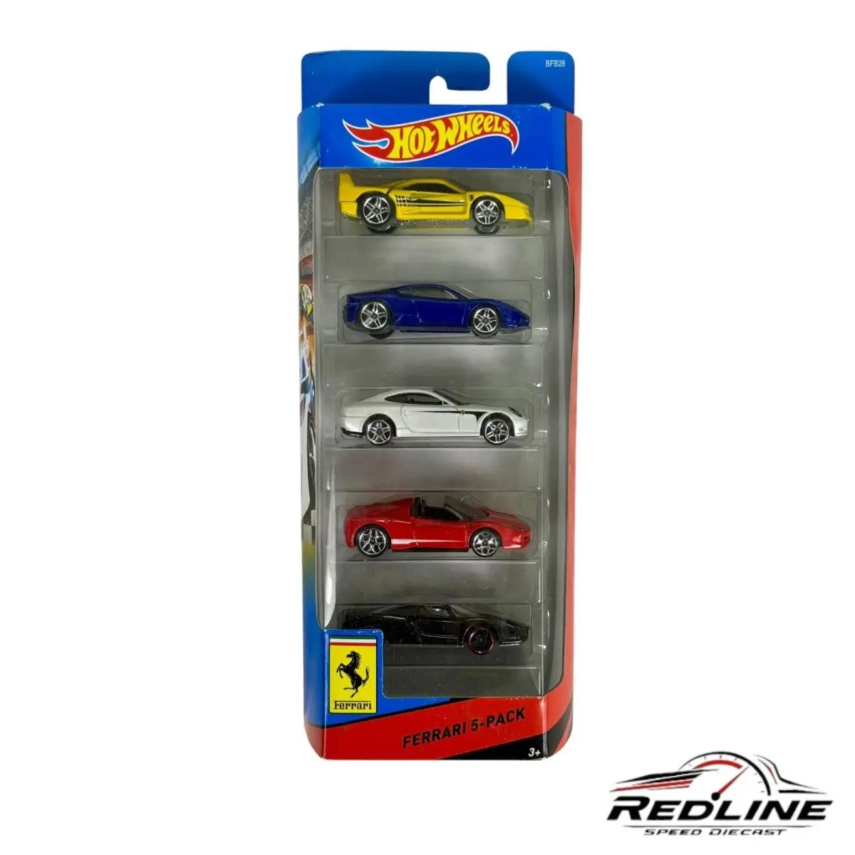 Hot Wheels 5 Pack Race Ferrari Set Enzo F40 458 Spider 430 D3