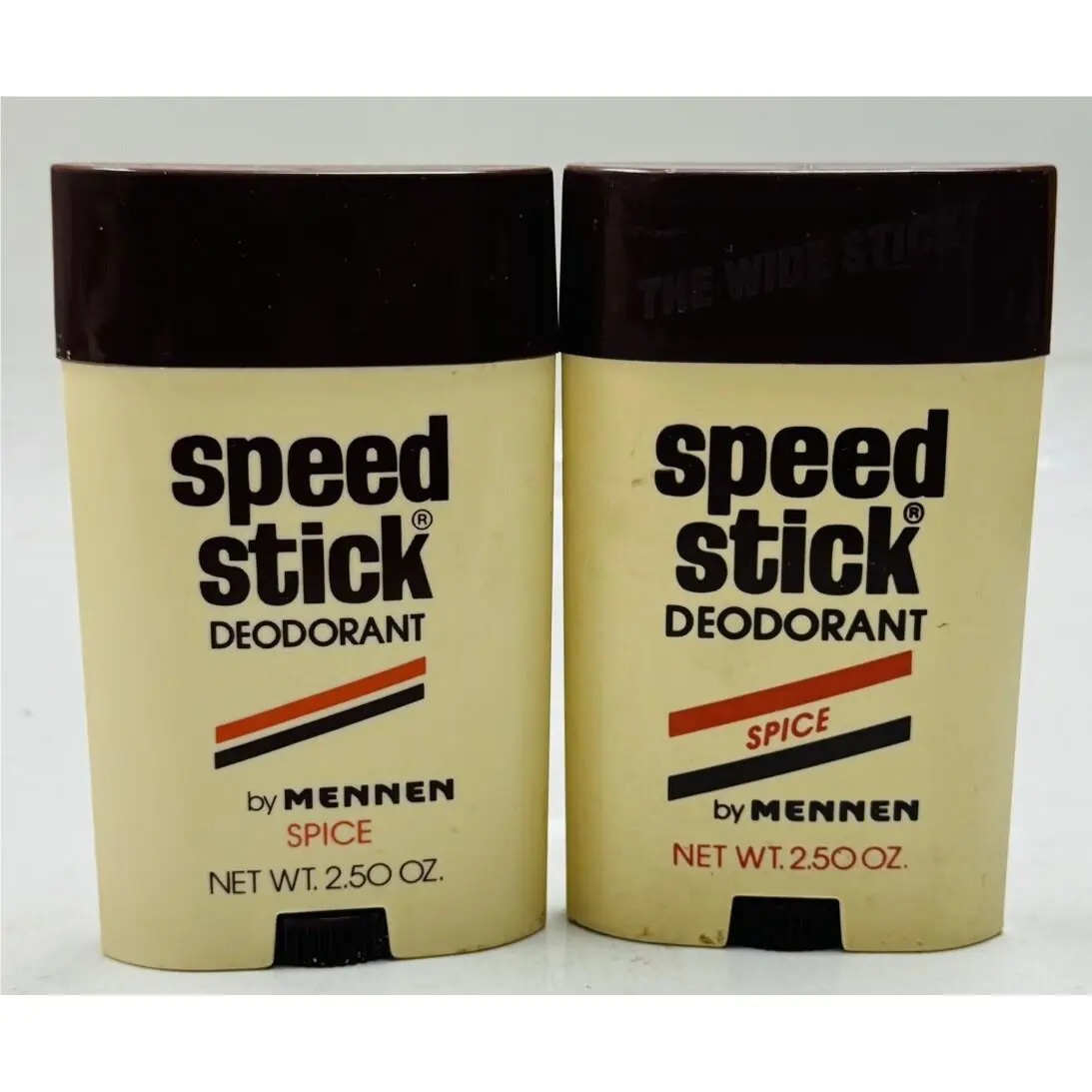 2 Vintage  Spice Deodorant 2.5oz ea Mennen Look AT AD Pics by Speed Stick