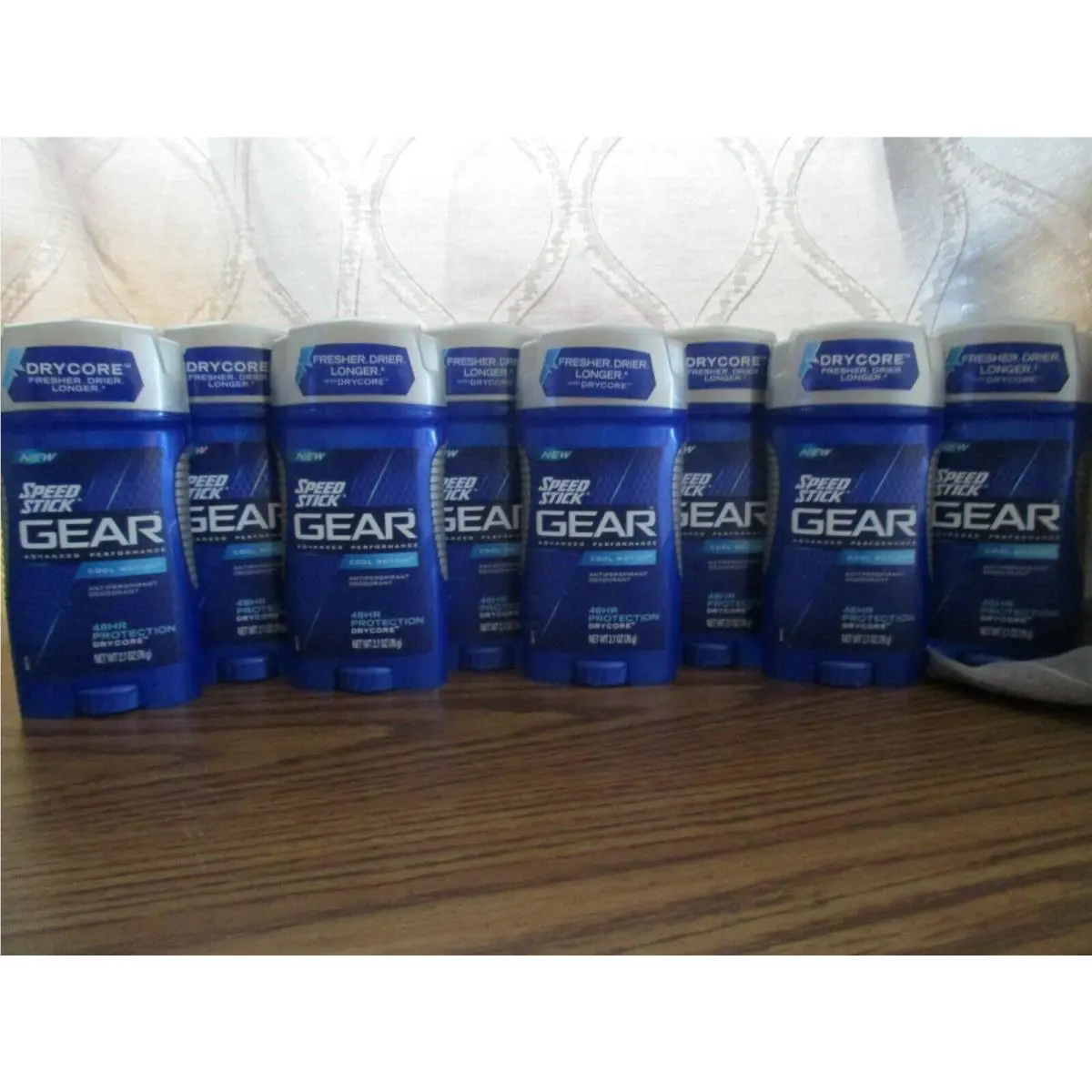 Lot OF 8  Gear Anti-perspirant Deodorant Dry Core Cool Motion 2.7 Oz by Speed Stick