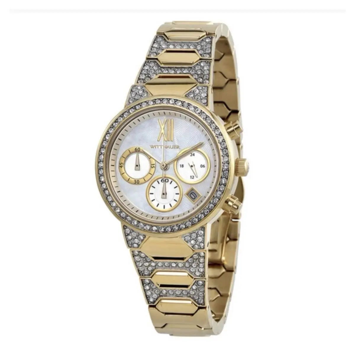 Women’s Chronograph Mother of Pearl Dial Quartz Watch WN4069 by Wittnauer