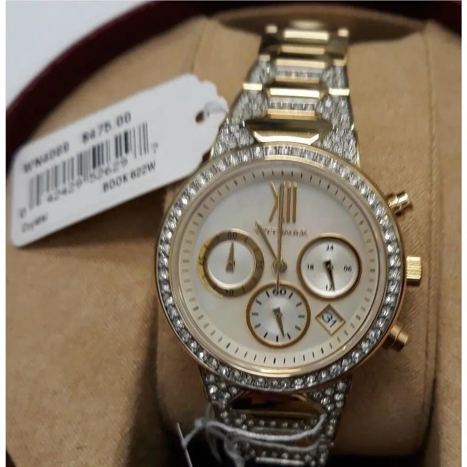 Wittnauer - WN4069 Gold Tone Crystal Chronograph Rare Hard to Find