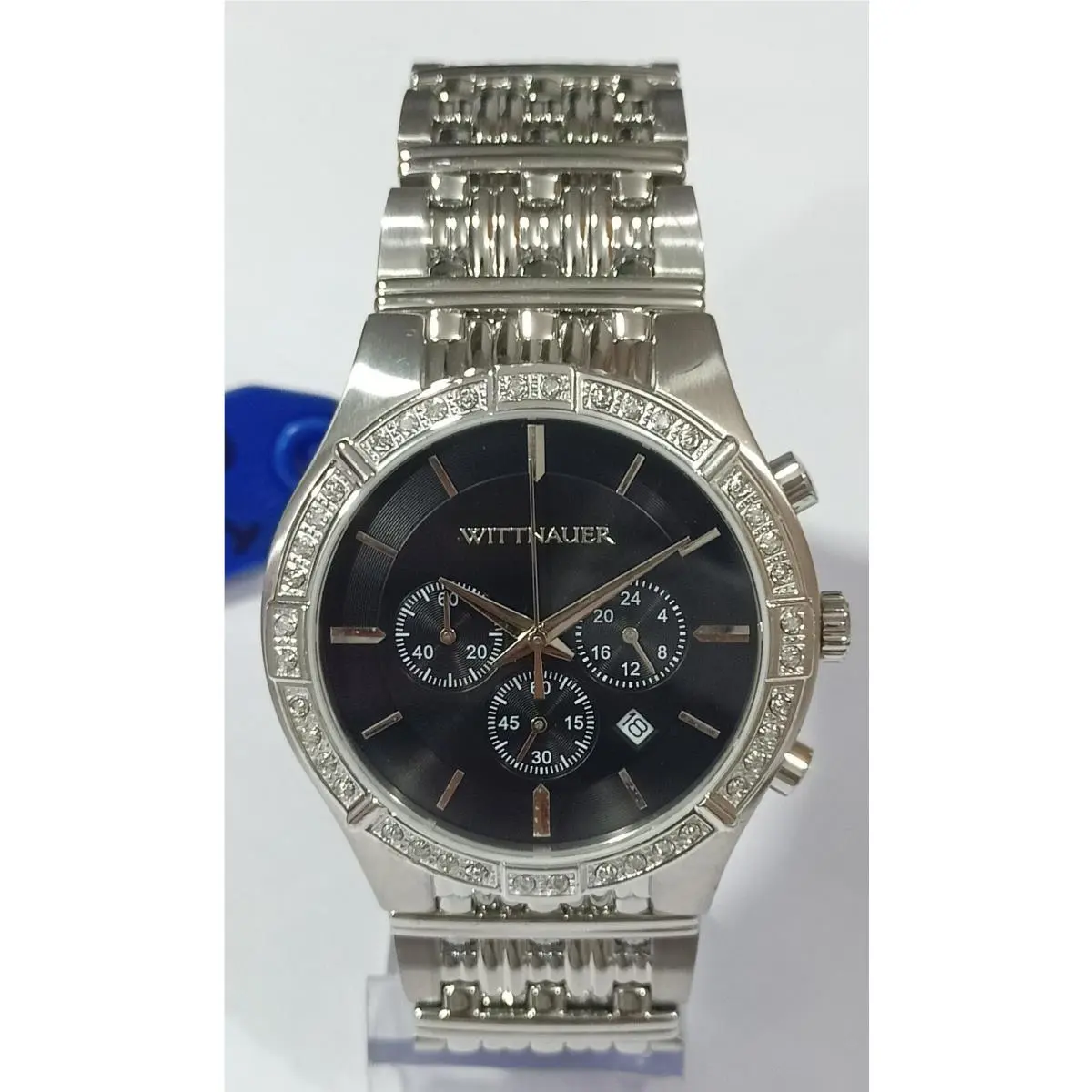 WN3078 Wittnauer Chronograph Black Dial Men`s Watch MW-70