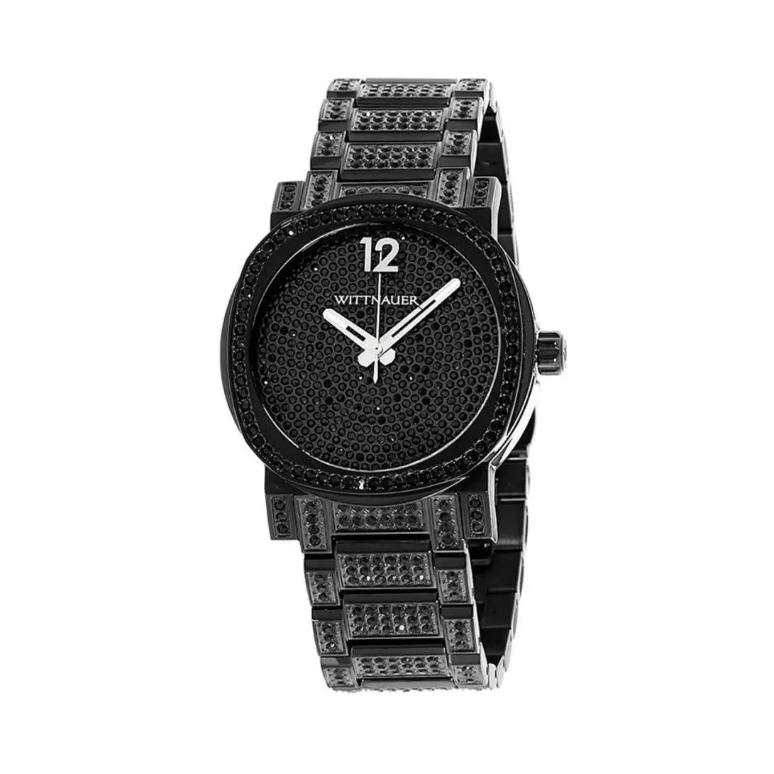 Men S Black Crystal Dial Watch WN3008 by Wittnauer