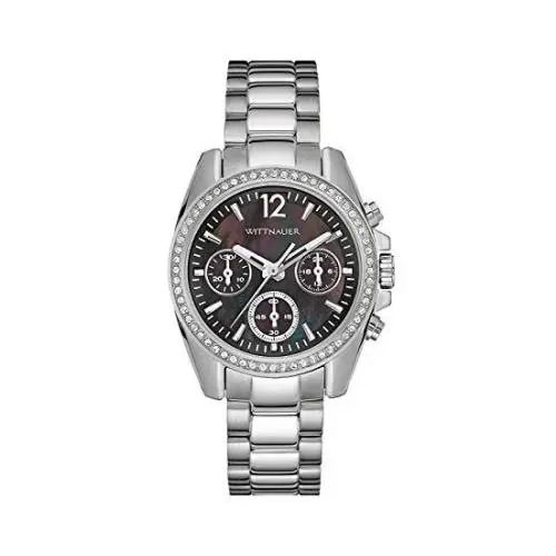 WN4040 XG Chronograph Black Mother-of-pearl Dial Crystal Womens Watch by Wittnauer