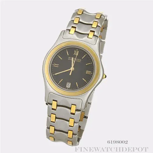 Wittnauer 18KT SS Golden Odyssey Sapphire Swiss Quartz Watch 6198002