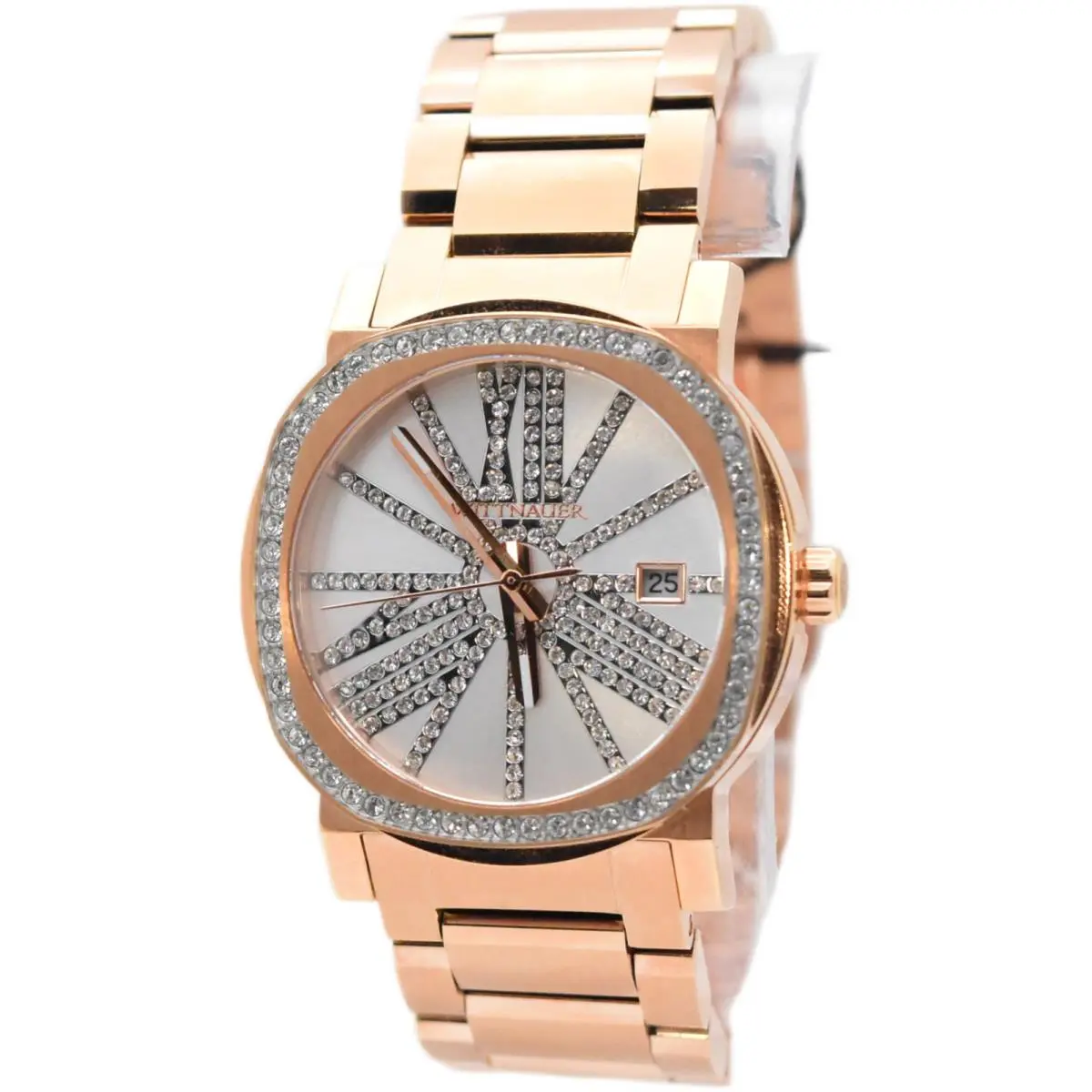 Wittnauer Adele Women`s 36mm Rose Gold Stainless Watch Designed by Bulova WN4008