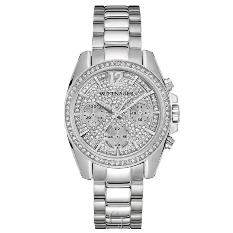 Women S Lucy S Chronograph Silver Dial Watch WN4077 by Wittnauer