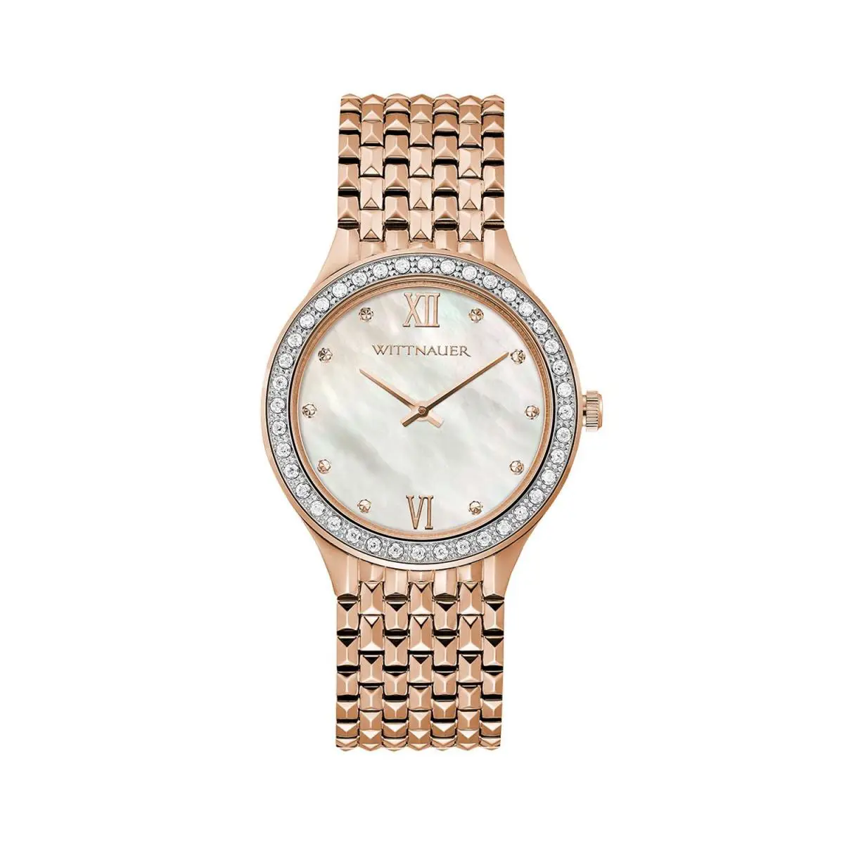 Wittnauer WN4094 Women`s Laureate Collection White Mother of Pearl Dial Quartz