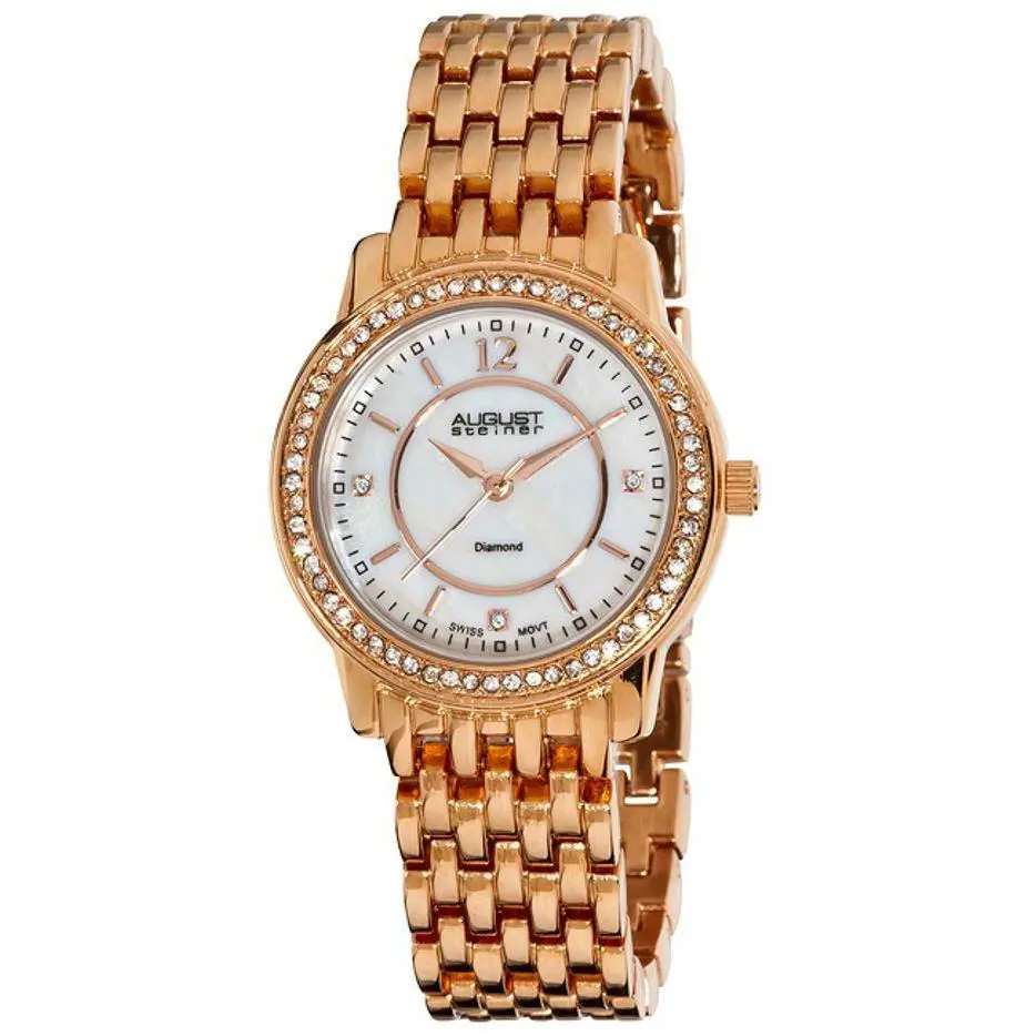 AS8027RG Dazzling Diamond Bracelet Womens Watch by August Steiner
