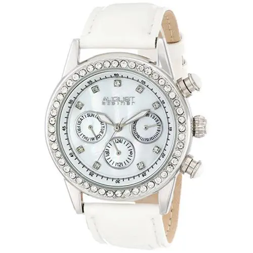 Women`s AS8018SSW Multifunction Dazzling Strap Watch F2230 by August Steiner