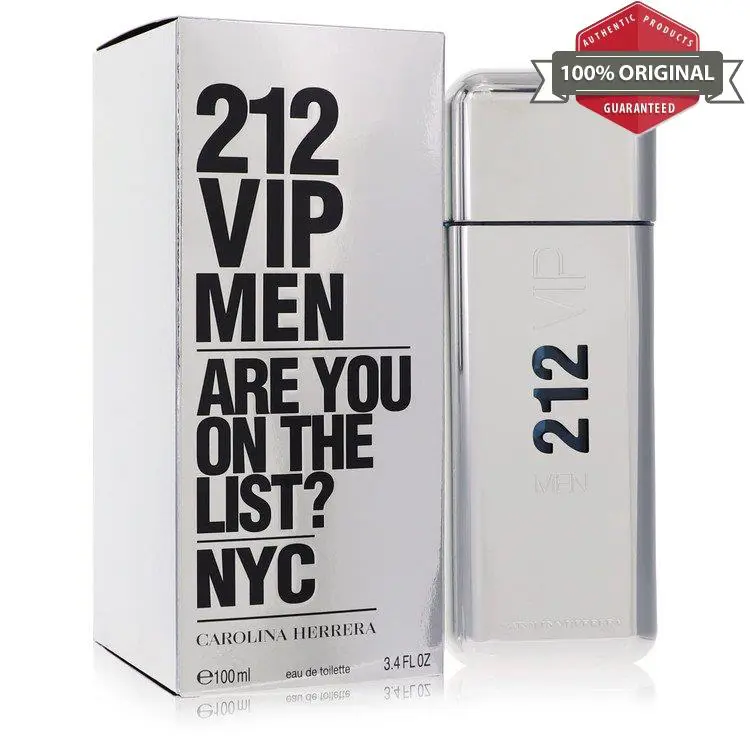 212 Vip Cologne 3.4 oz 1.7 oz 6.7 oz Edt Spray For Men by Carolina Herrera