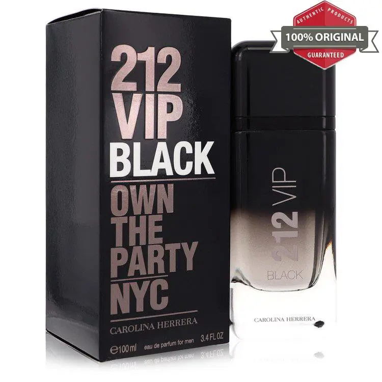 212 Vip Black 3.4 oz / 6.8 oz Edp Spray For Men by Carolina Herrera