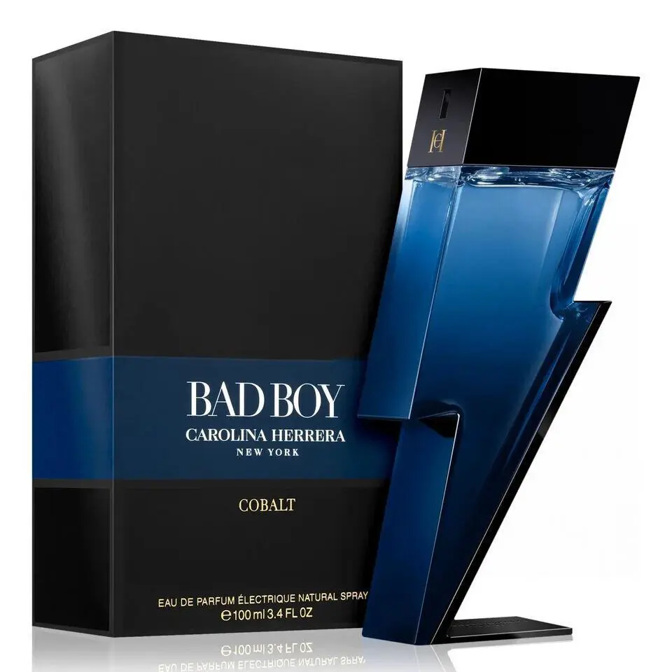Bad Boy Cobalt Electrique Carolina HERRERA-SPR-EDP-3.4 OZ-100 Ml-authentic-spa