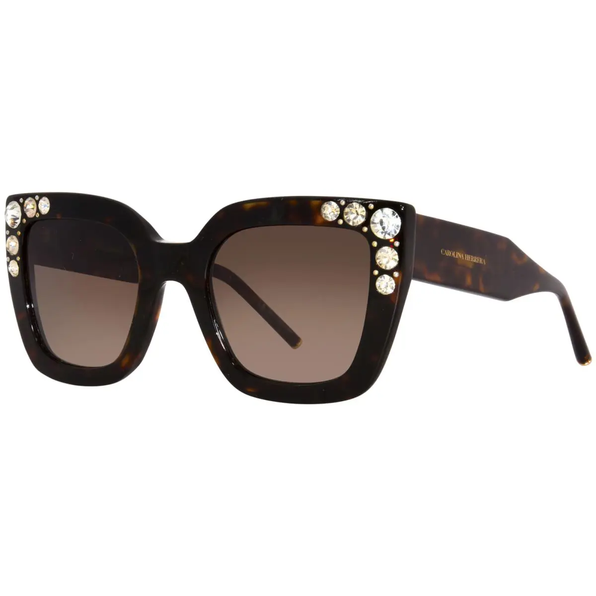 Carolina Herrera Her 0130/S 086HA Sunglasses Women`s Havana/gemstones/brown