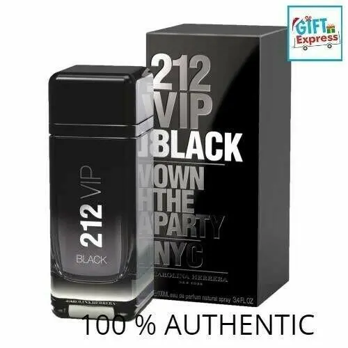 212 Vip Black  Men 3.4 oz / 100ml Edp Spray – Luxury Scent by Carolina Herrera