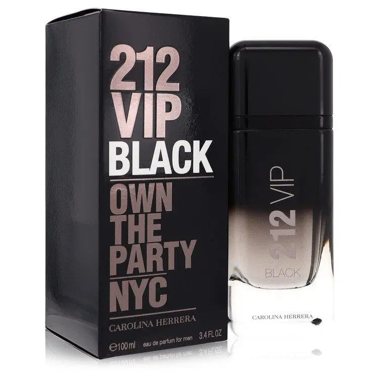 212 Vip Black By Carolina Herrera Eau De Parfum Spray 3.4oz/100ml For Men