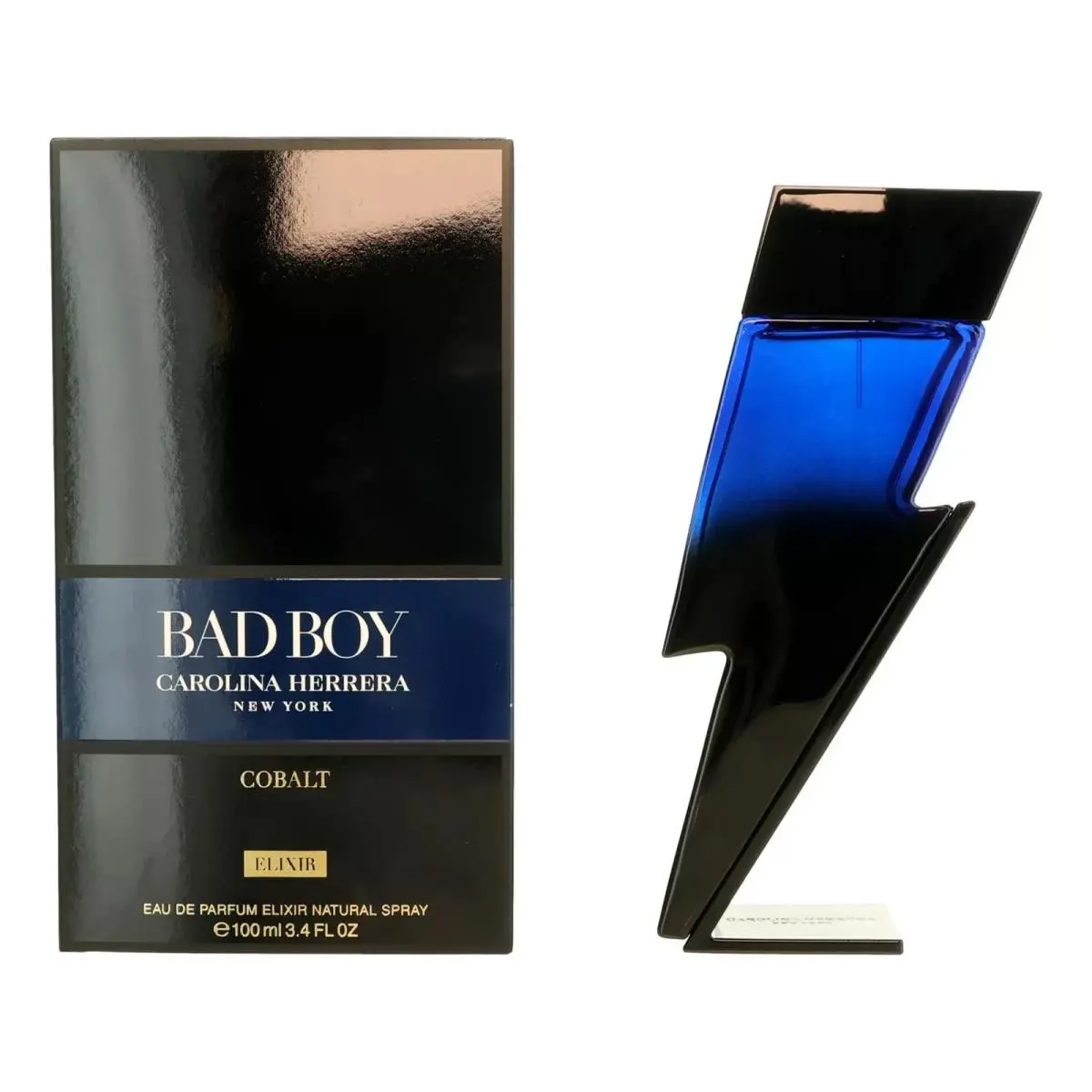Men`s Bad Boy Cobalt Elixir Edp Spray 3.4 oz by Carolina Herrera