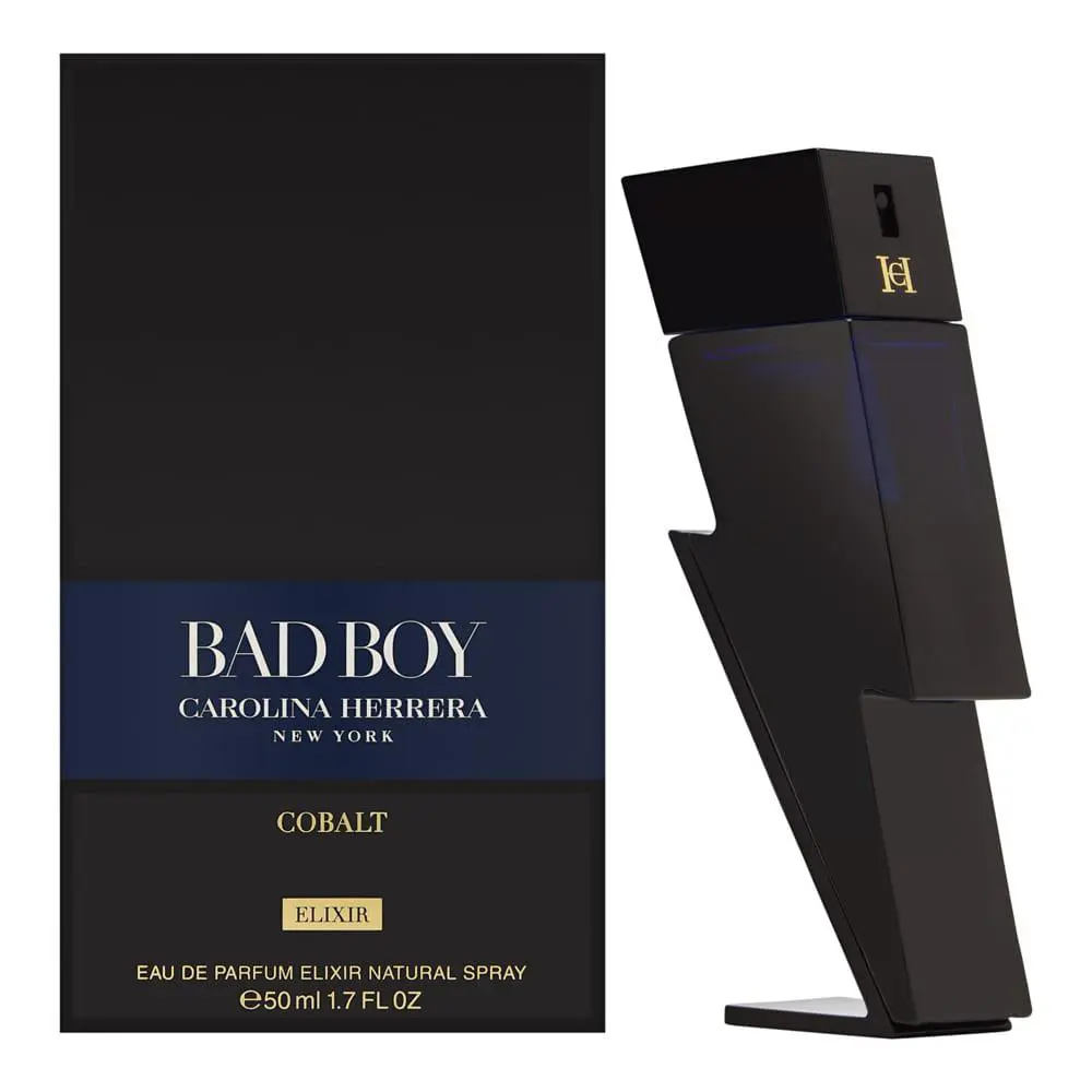 Bad Boy Cobalt Elixir by Carolina Herrera Men 1.7 oz Eau de Parfum Elixir Spray