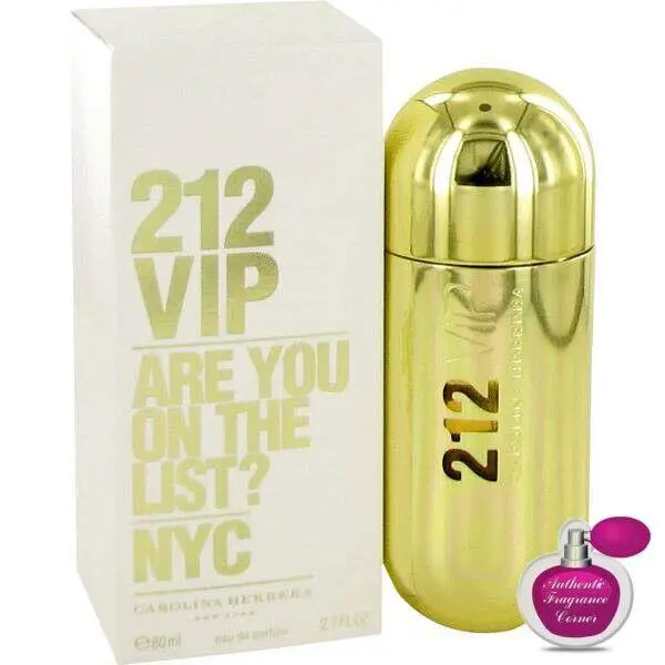 Vintage 212 Vip Are You On The List Nyc by Carolina Herrera 2.7 oz Edp For Wom