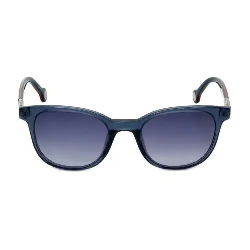 Carolina Herrera Designer Sunglasses SHE693-0NV7 in Smoke and Orange Plasticmm - Orange, Frame: Multicolor, Lens: Multicolor