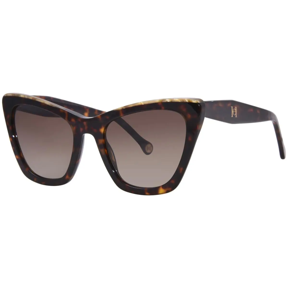 Carolina Herrera HER-0129/S WR7HA Sunglasses Women`s Black Havana/brown 55mm