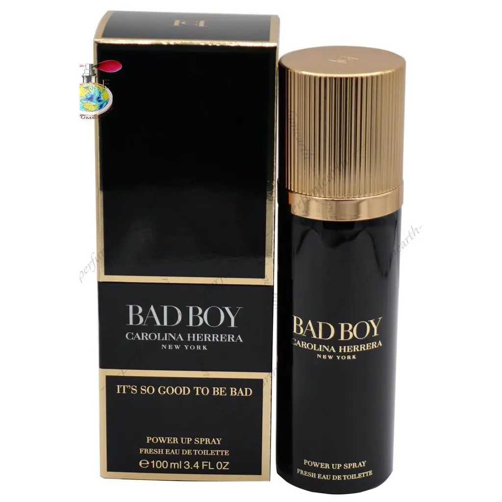 Bad Boy Power Up Spray by Carolina Herrera Men 3.4/3.3 oz Fresh Edt