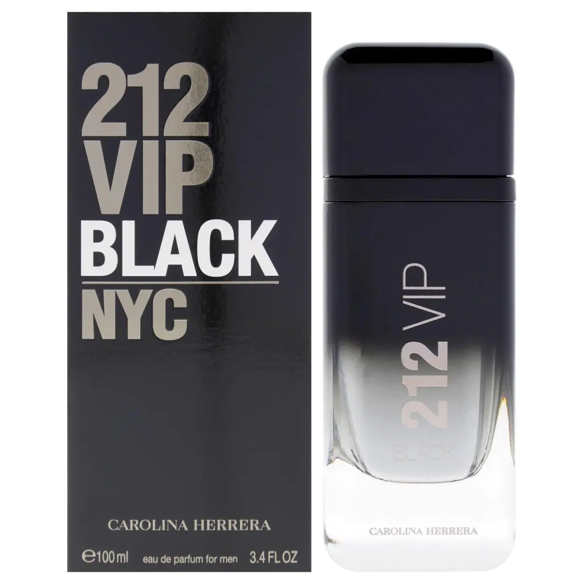 212 Vip Black by Carolina Herrera 3.4 oz Edp Spray For Men