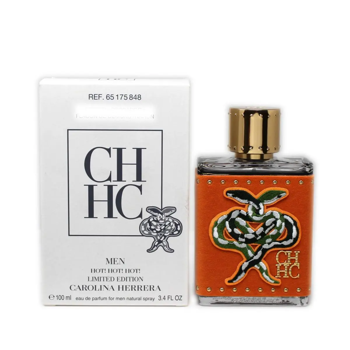 Carolina Herrera CH Men Hot Hot Hot Limited Edition Eau DE Parfum Spray 100 ML/3.4 Fl.oz. T