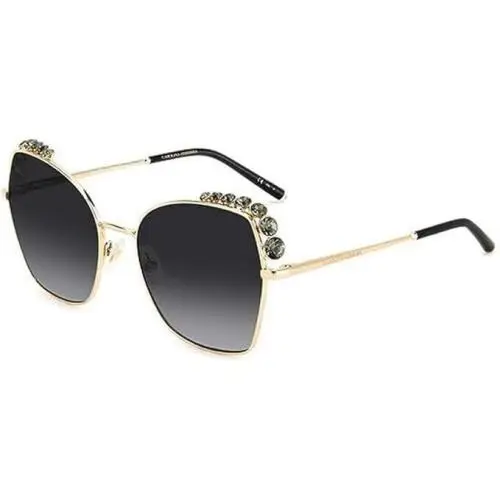 Carolina Herrera Sunglasses - Her 0145/S 000 - Gold / Grey Gradient w Bling
