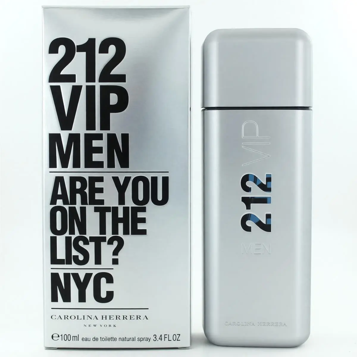 212 Vip by Carolina Herrera 3.4 oz Edt Spray For Men