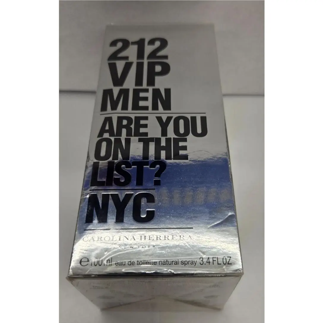 Carolina Herrera 212 Vip Men Are You ON The List Nyc 100 ML / 3.4 OZ Edt SP Ray
