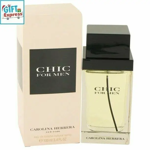 Carolina Herrera Chic Eau De Toilette Spray For Men 3.4 oz / 100 ML