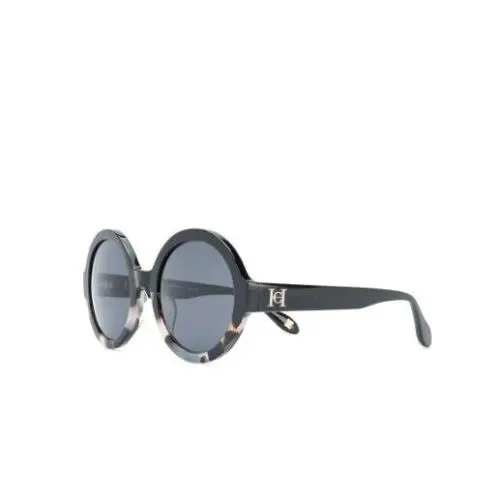 Carolina Herrera Sunglasses Shn 597W 09BB Black Tortoise 53 MM - Black